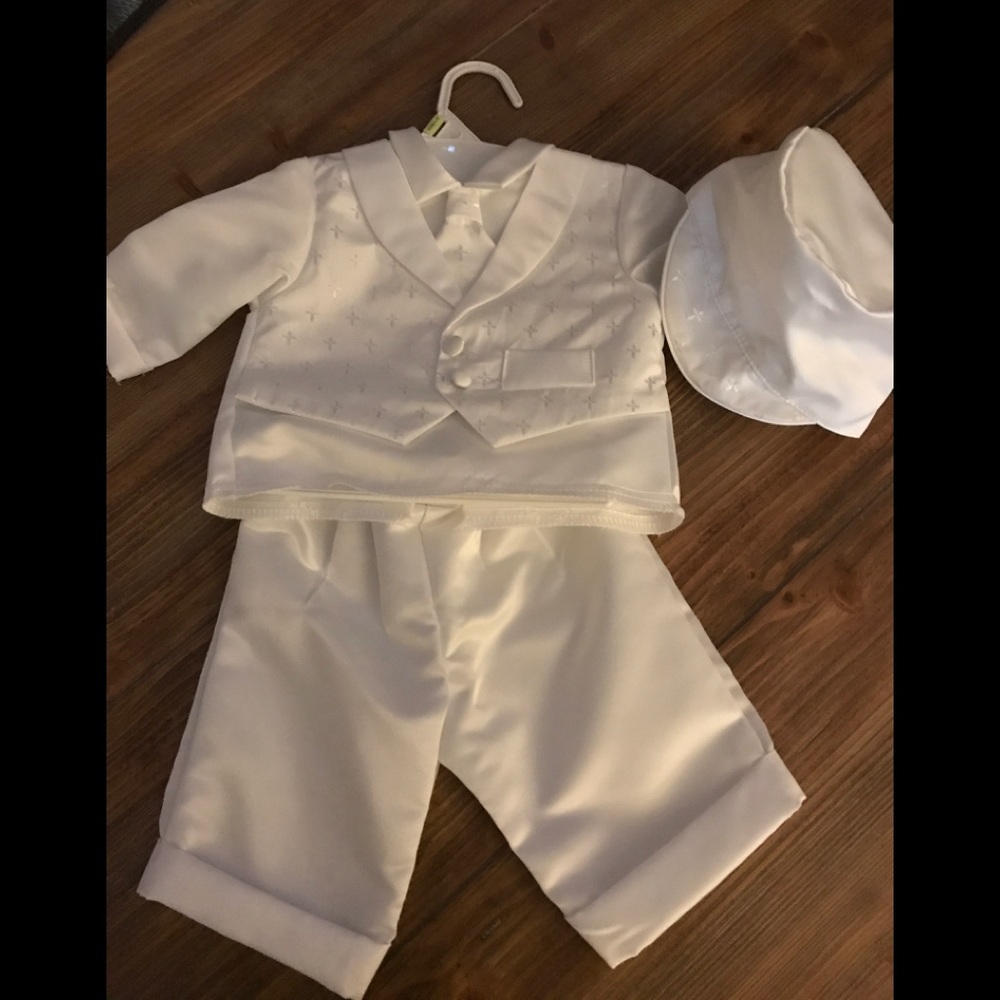 Christening baptismal boy outfit